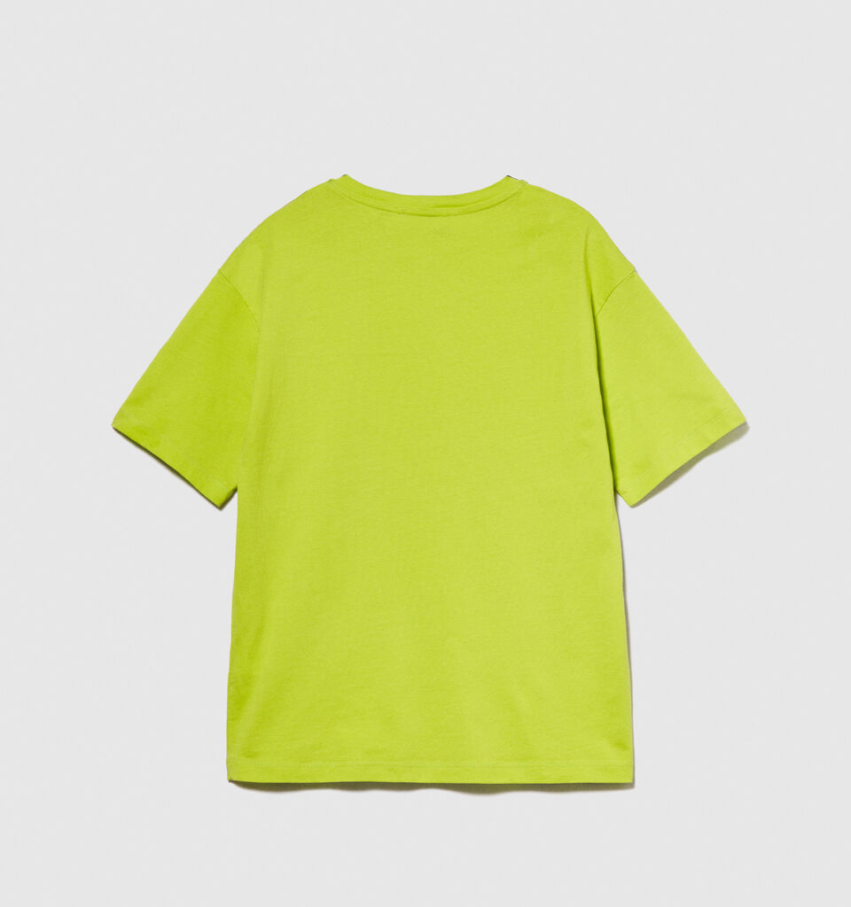 Fade effect t-shirt - boys' short sleeve t-shirts - Neon Yellow | Sisley Young image number 2